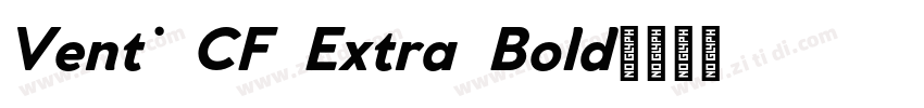 Venti CF Extra Bold字体转换